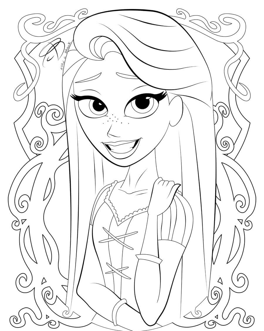 29 Tangled Coloring Pages Printable 28