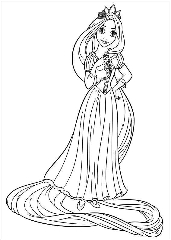 29 Tangled Coloring Pages Printable 3