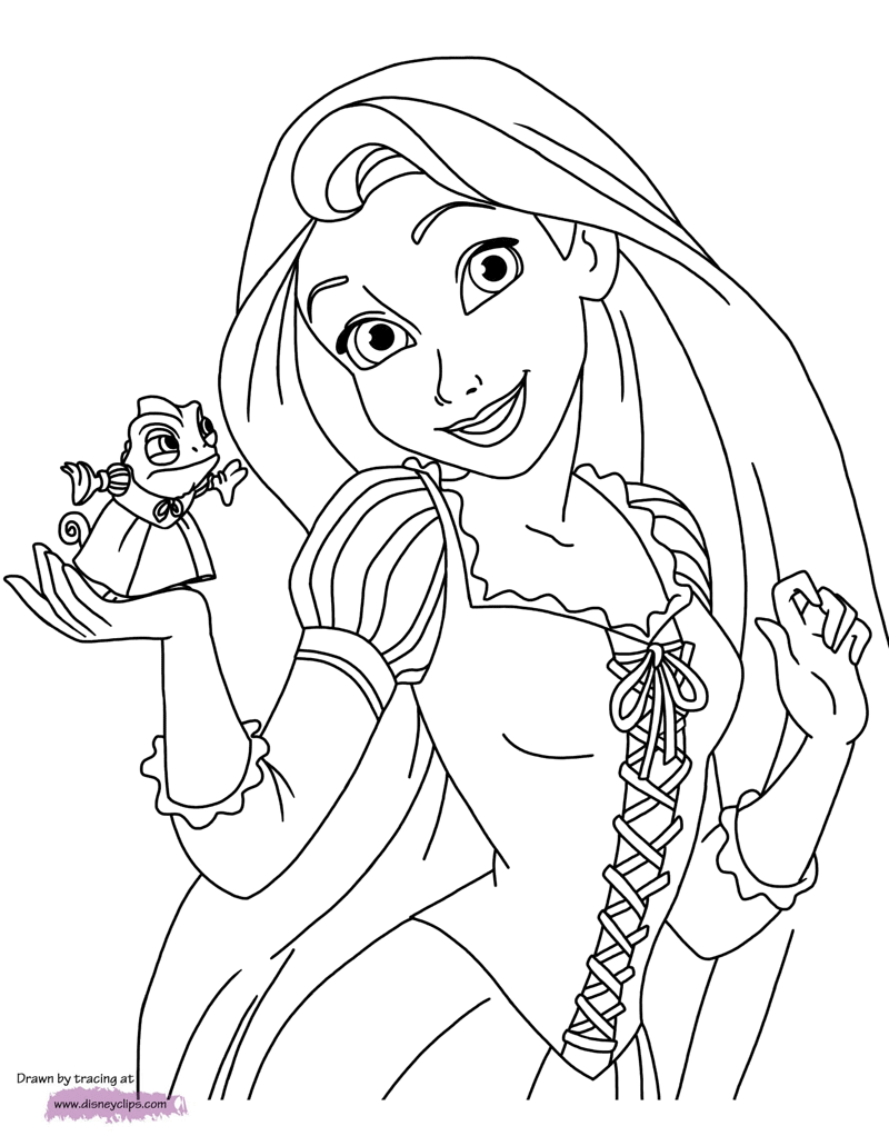 29 Tangled Coloring Pages Printable 33