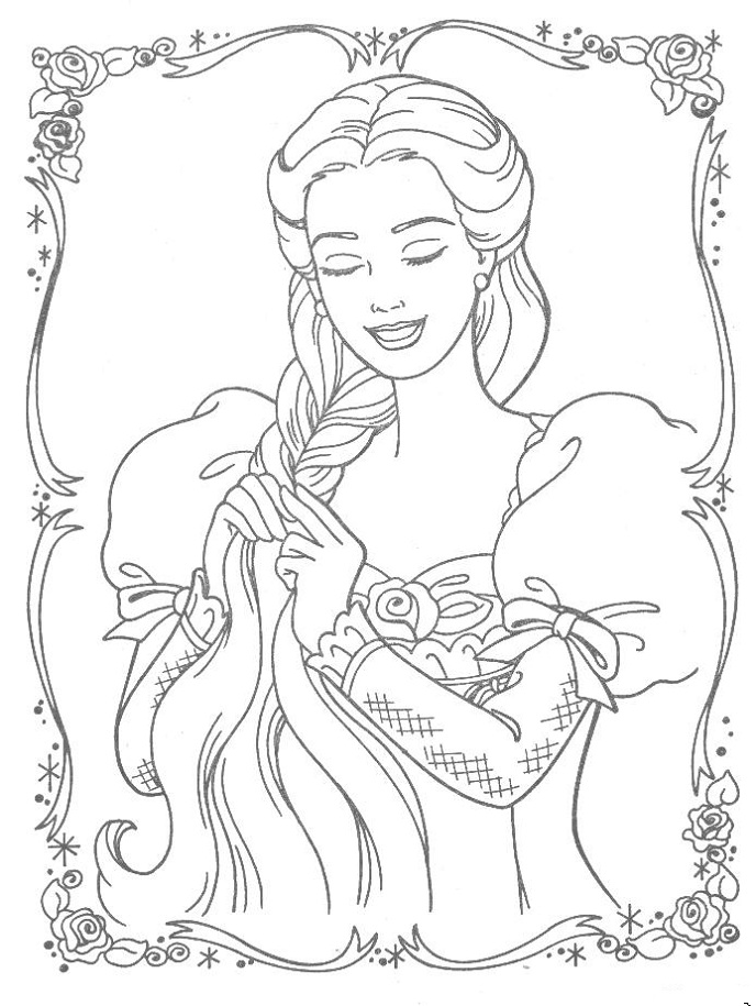 29 Tangled Coloring Pages Printable 6