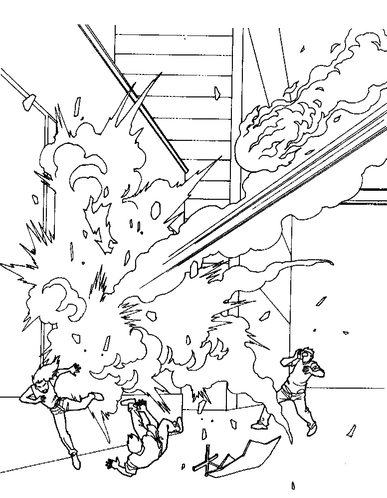 30 Explosive Explosion Coloring Pages Printable 11