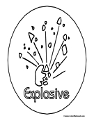 30 Explosive Explosion Coloring Pages Printable 4