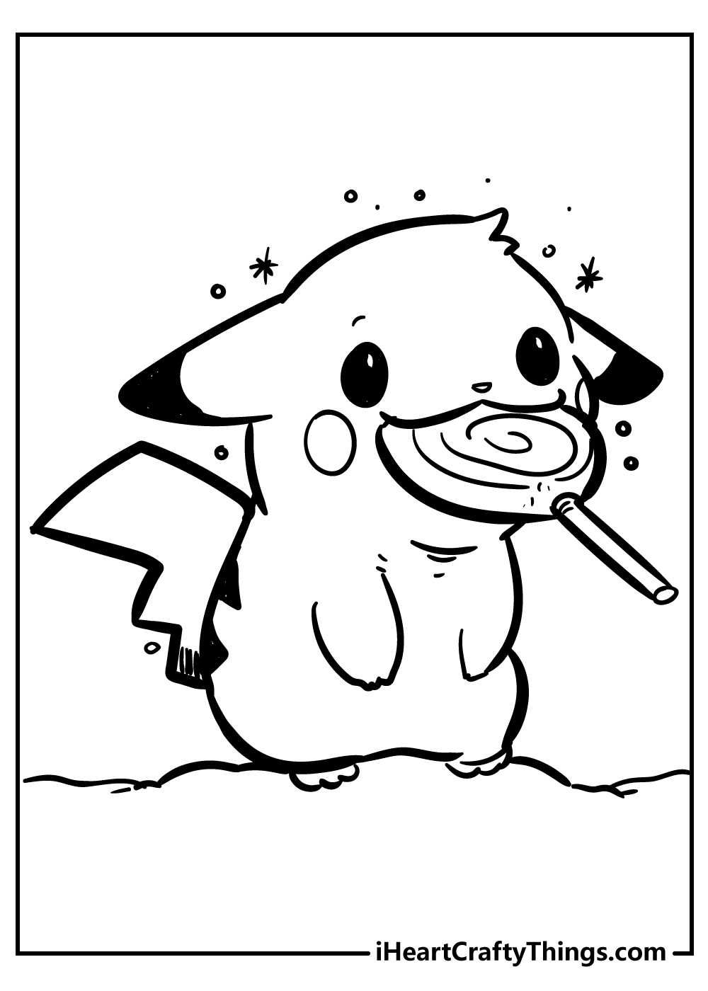 30 Fun Pikachu Coloring Pages Printable 1