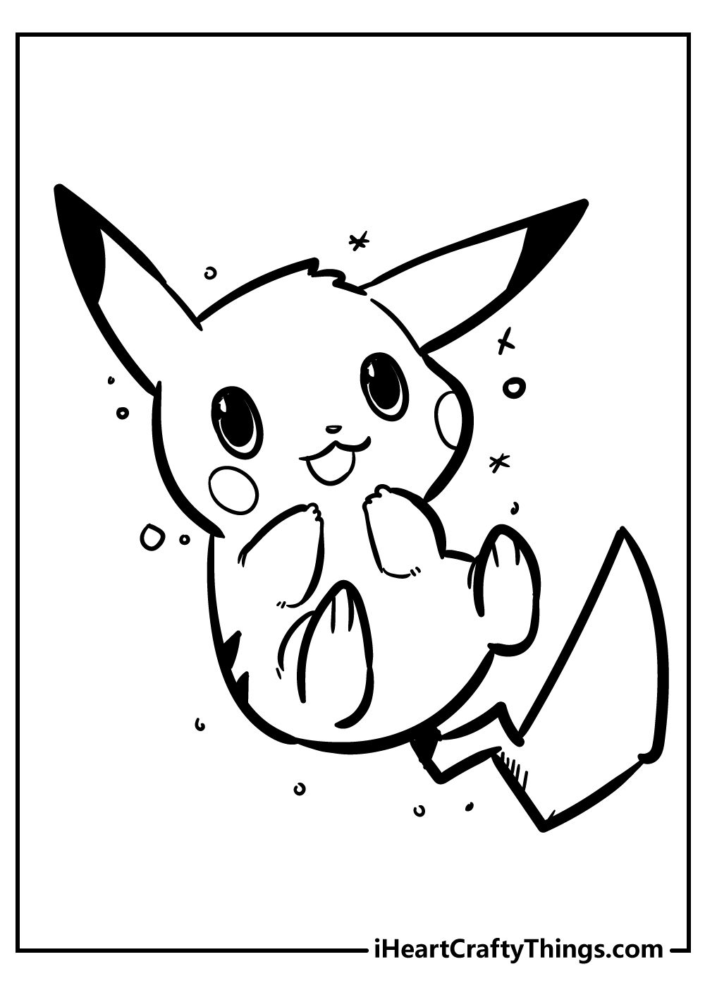 30 Fun Pikachu Coloring Pages Printable 10