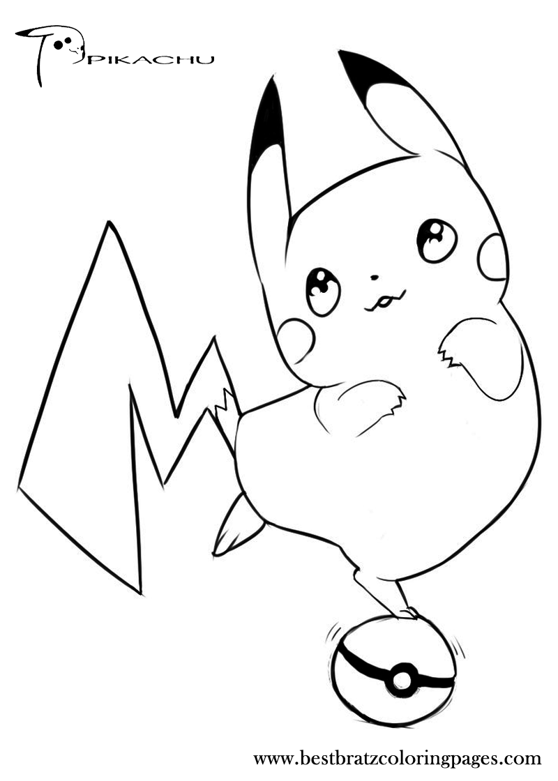 30 Fun Pikachu Coloring Pages Printable 13