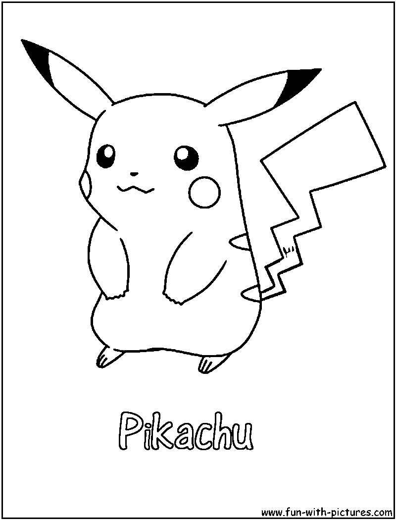 30 Fun Pikachu Coloring Pages Printable 14