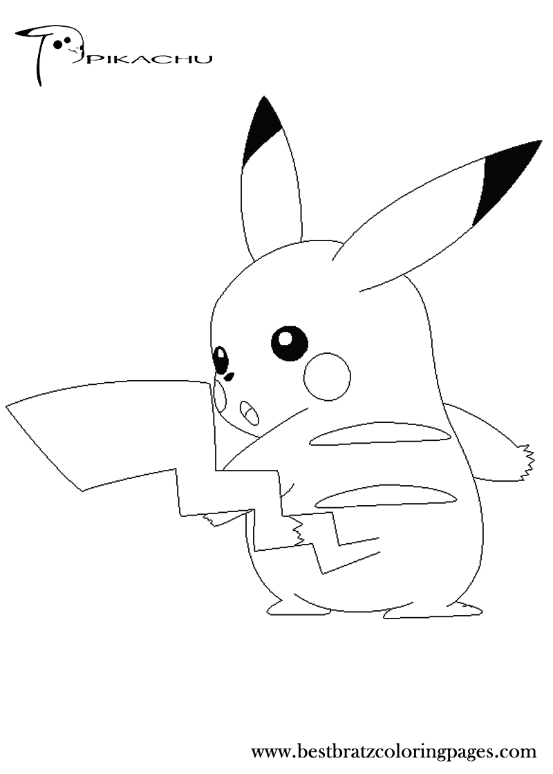 30 Fun Pikachu Coloring Pages Printable 16