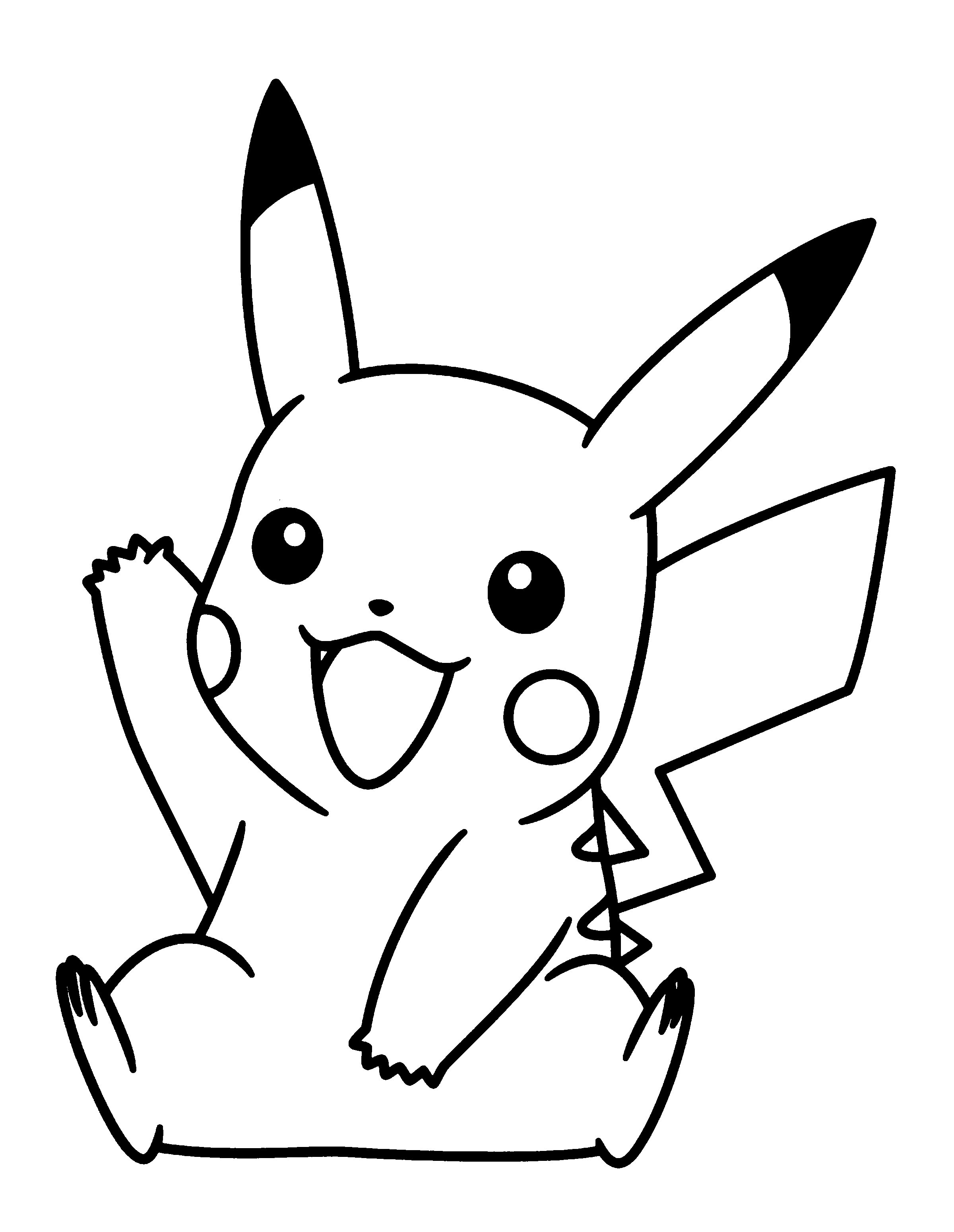 30 Fun Pikachu Coloring Pages Printable 2