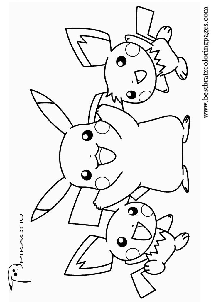 30 Fun Pikachu Coloring Pages Printable 27