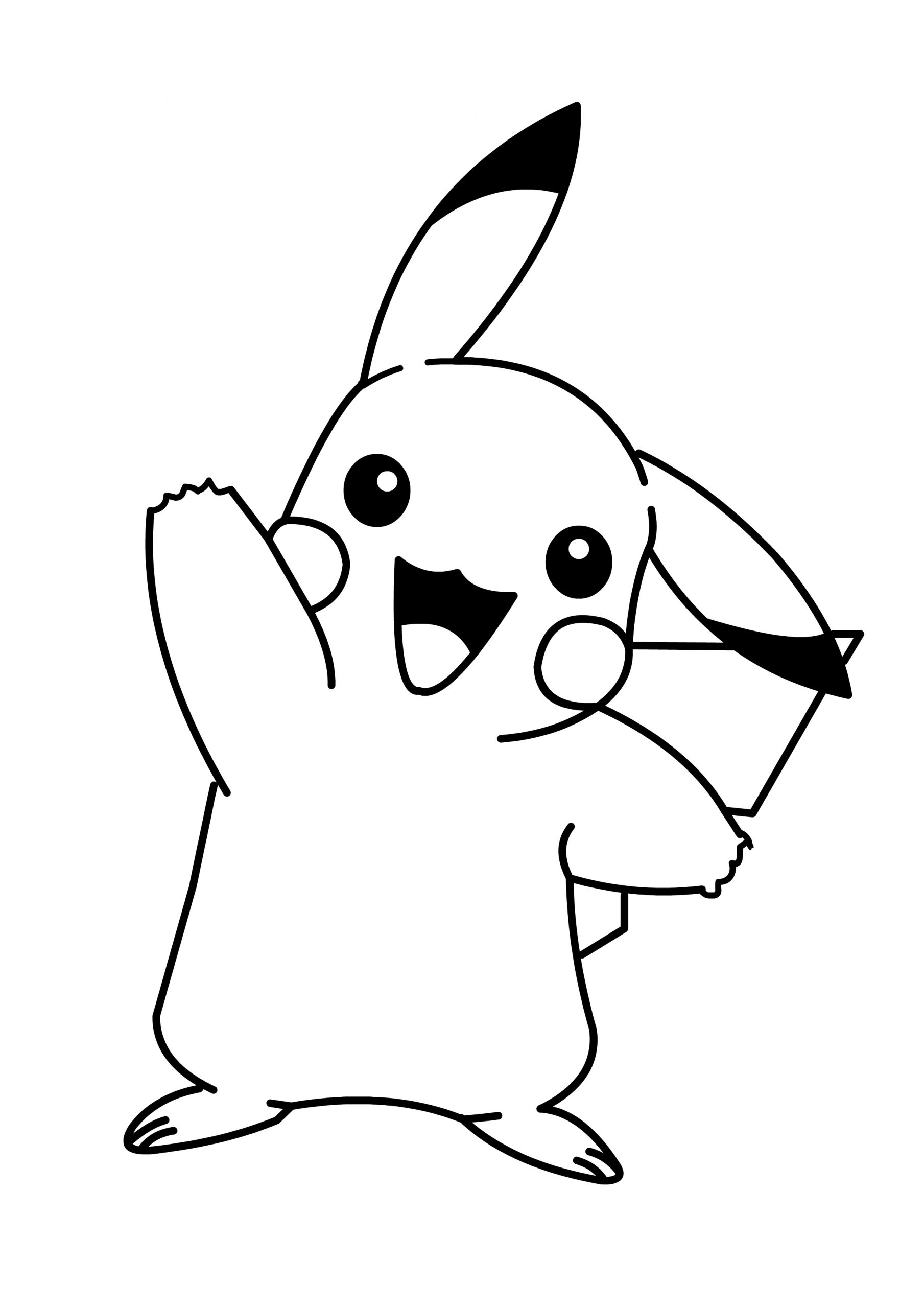 30 Fun Pikachu Coloring Pages Printable 3