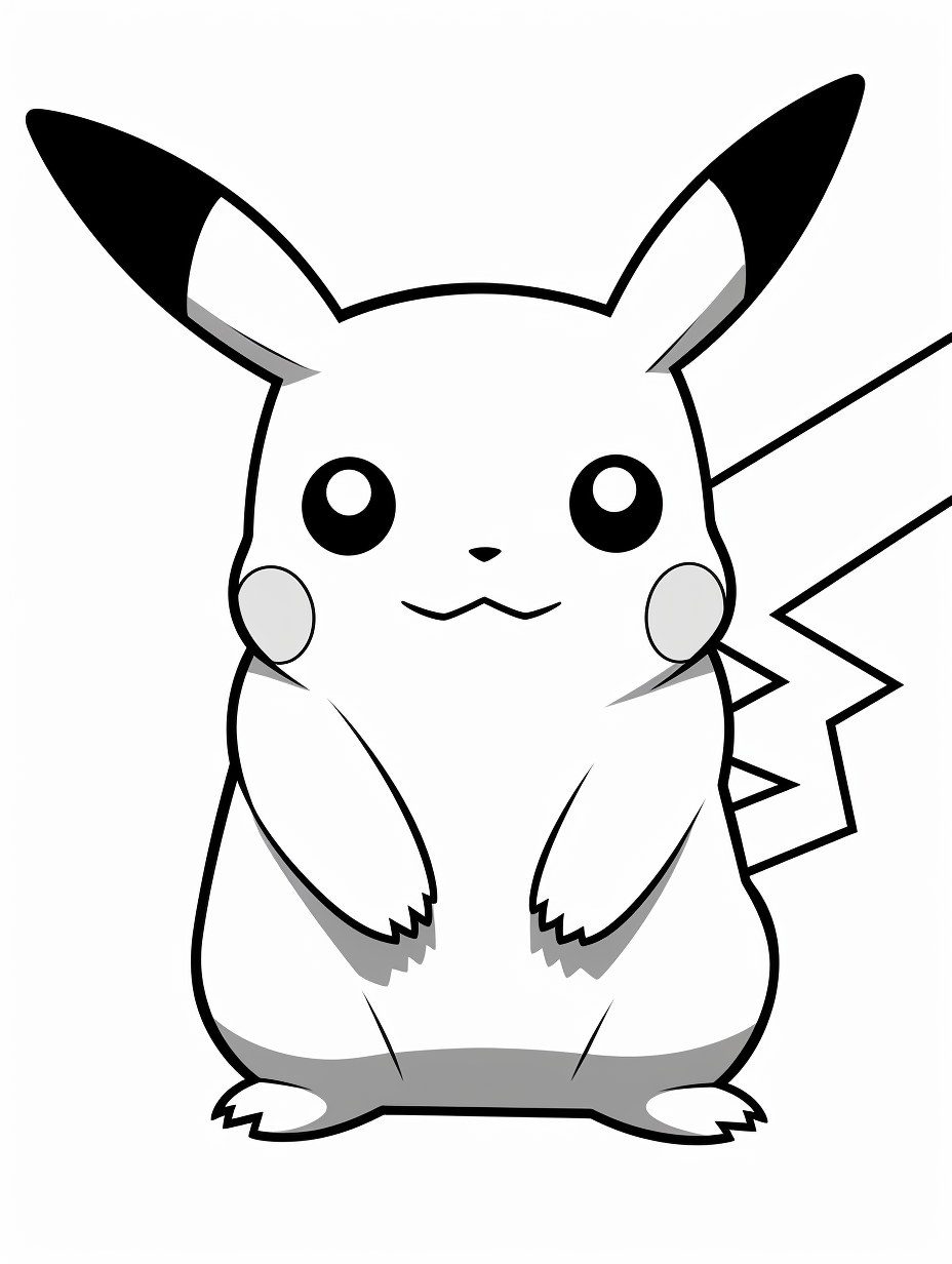 30 Fun Pikachu Coloring Pages Printable 30