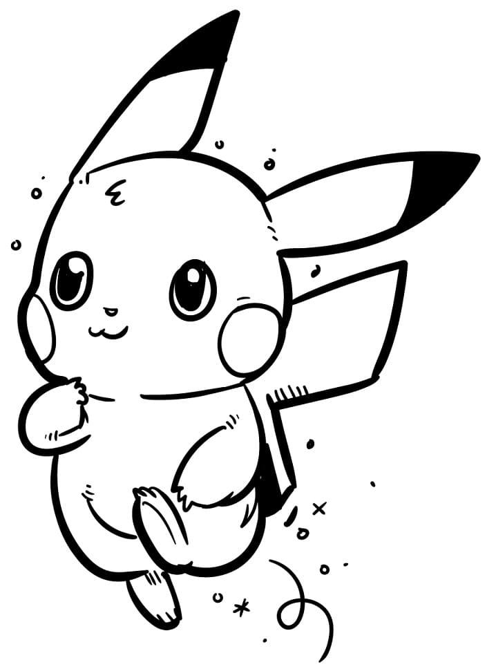 30 Fun Pikachu Coloring Pages Printable 31