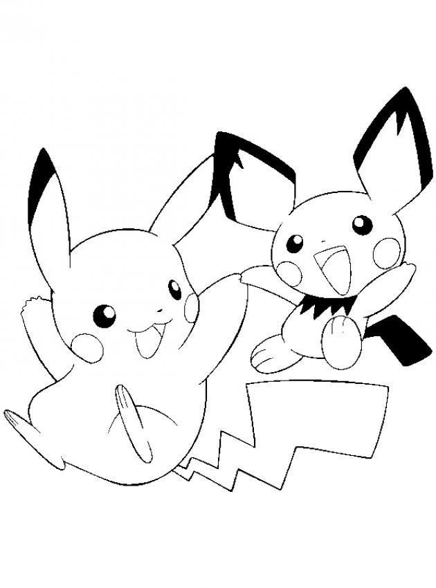 30 Fun Pikachu Coloring Pages Printable 4