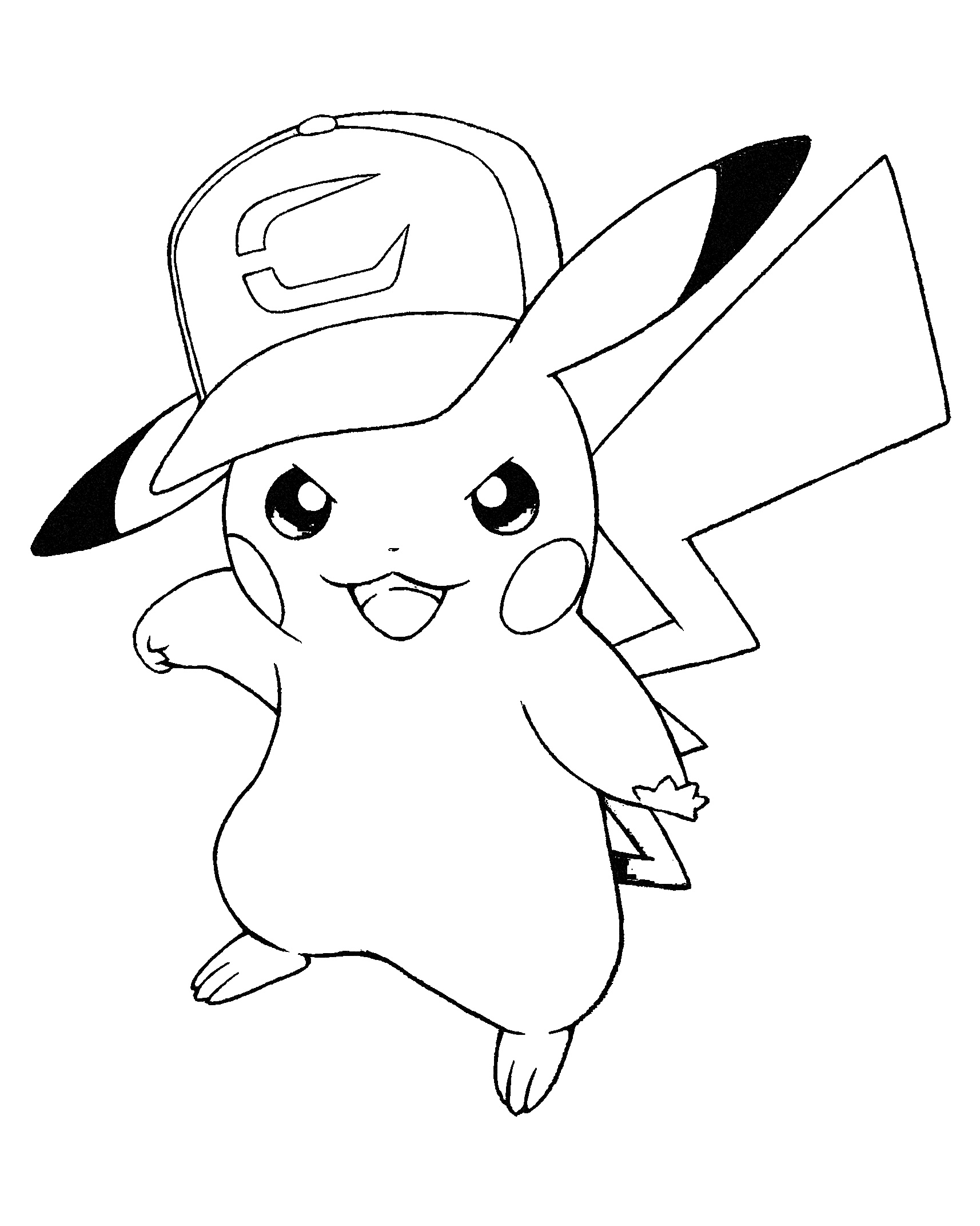 30 Fun Pikachu Coloring Pages Printable 8