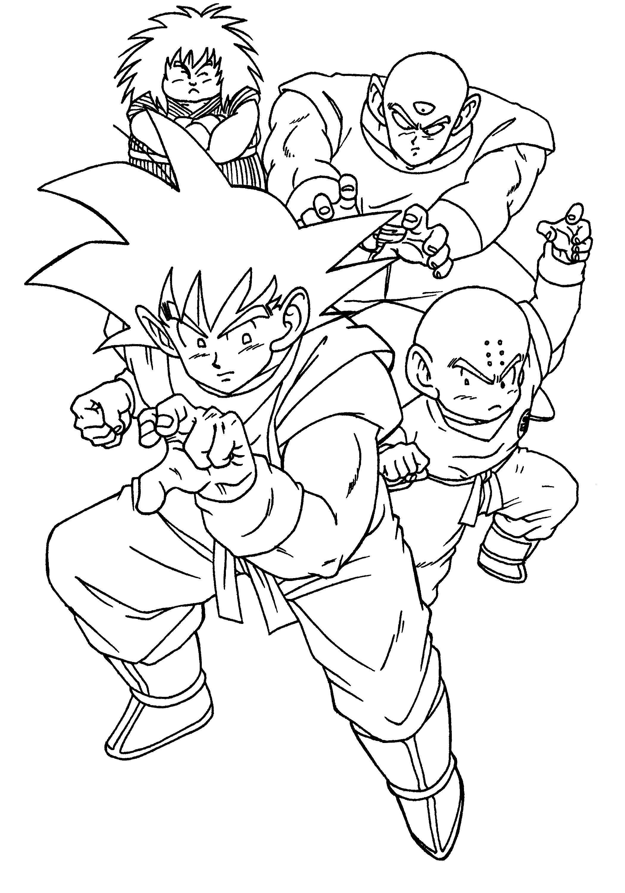 31 Energetic Dragon Ball Z Coloring Pages Printable 1