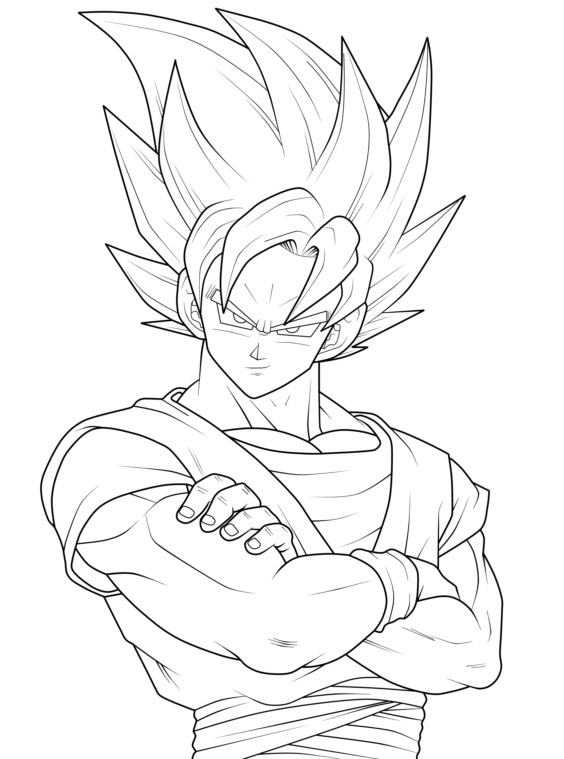 31 Energetic Dragon Ball Z Coloring Pages Printable 10