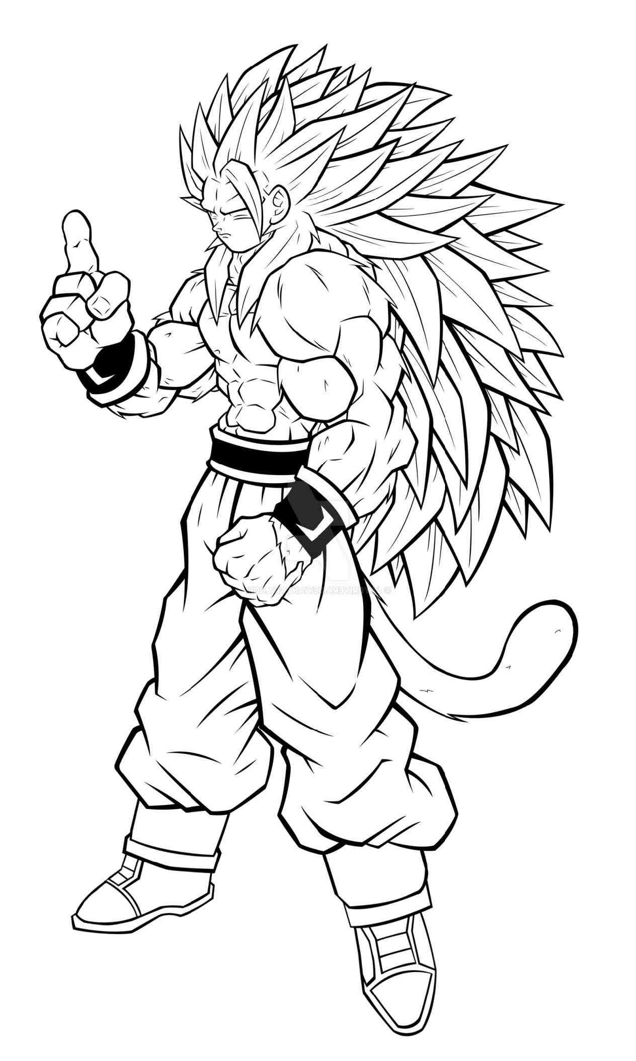 31 Energetic Dragon Ball Z Coloring Pages Printable 11