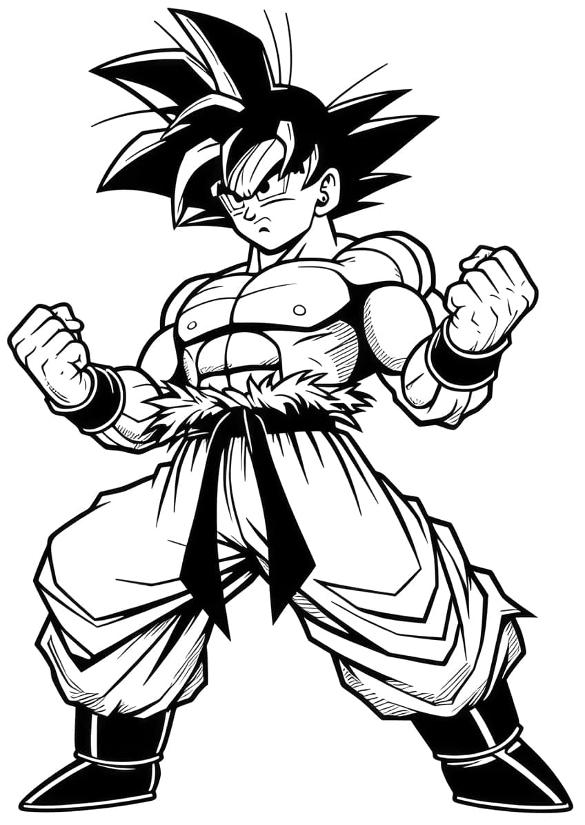 31 Energetic Dragon Ball Z Coloring Pages Printable 20