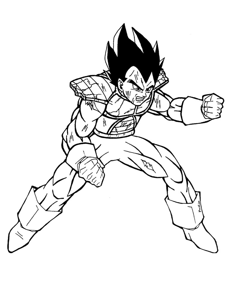 31 Energetic Dragon Ball Z Coloring Pages Printable 21