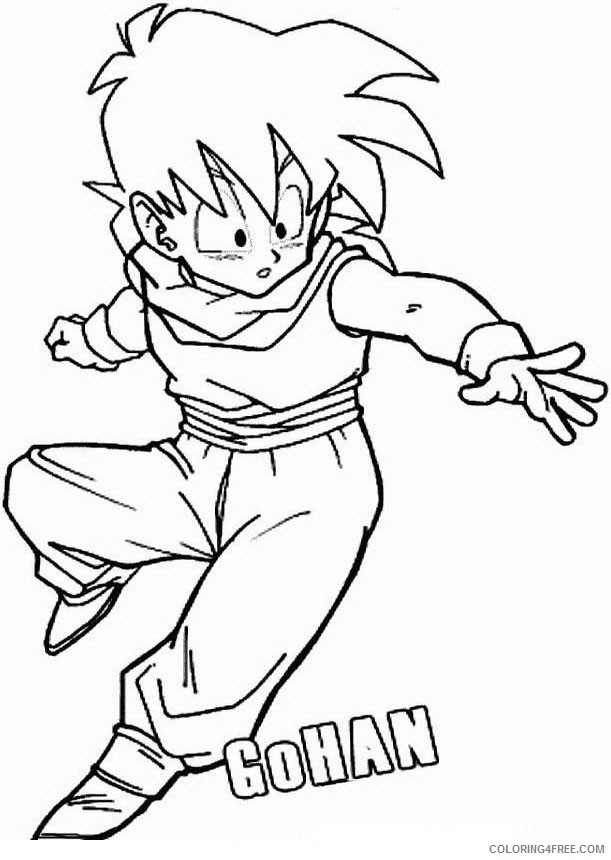 31 Energetic Dragon Ball Z Coloring Pages Printable 24