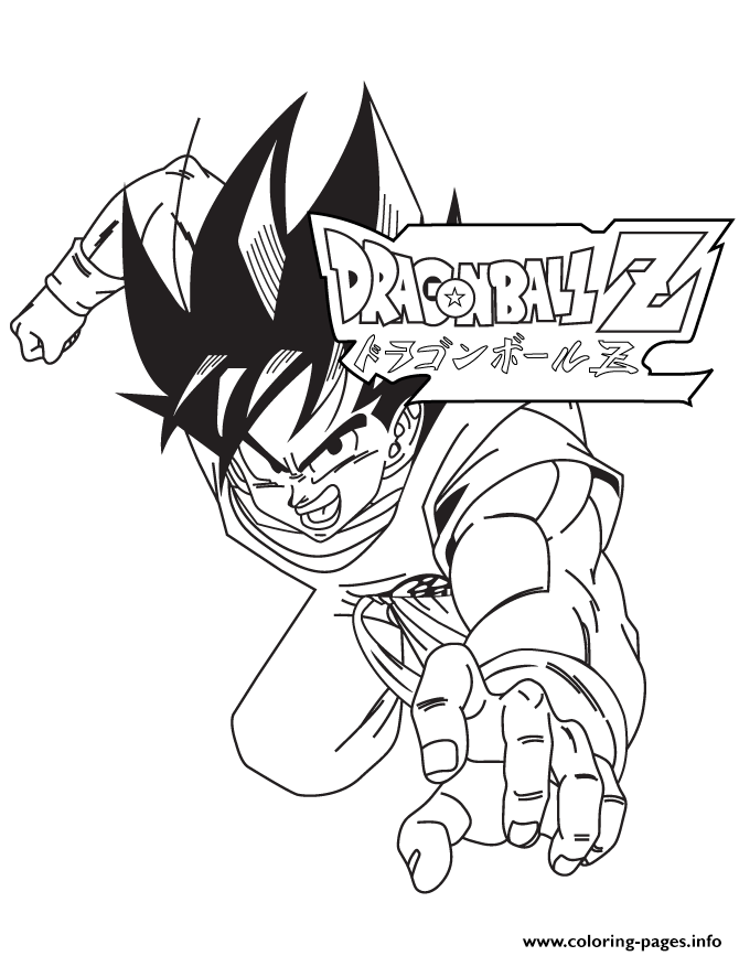 31 Energetic Dragon Ball Z Coloring Pages Printable 3