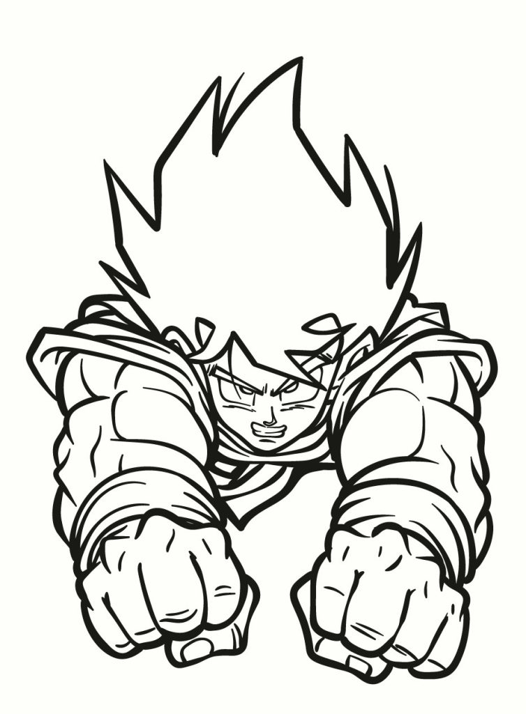 31 Energetic Dragon Ball Z Coloring Pages Printable 31