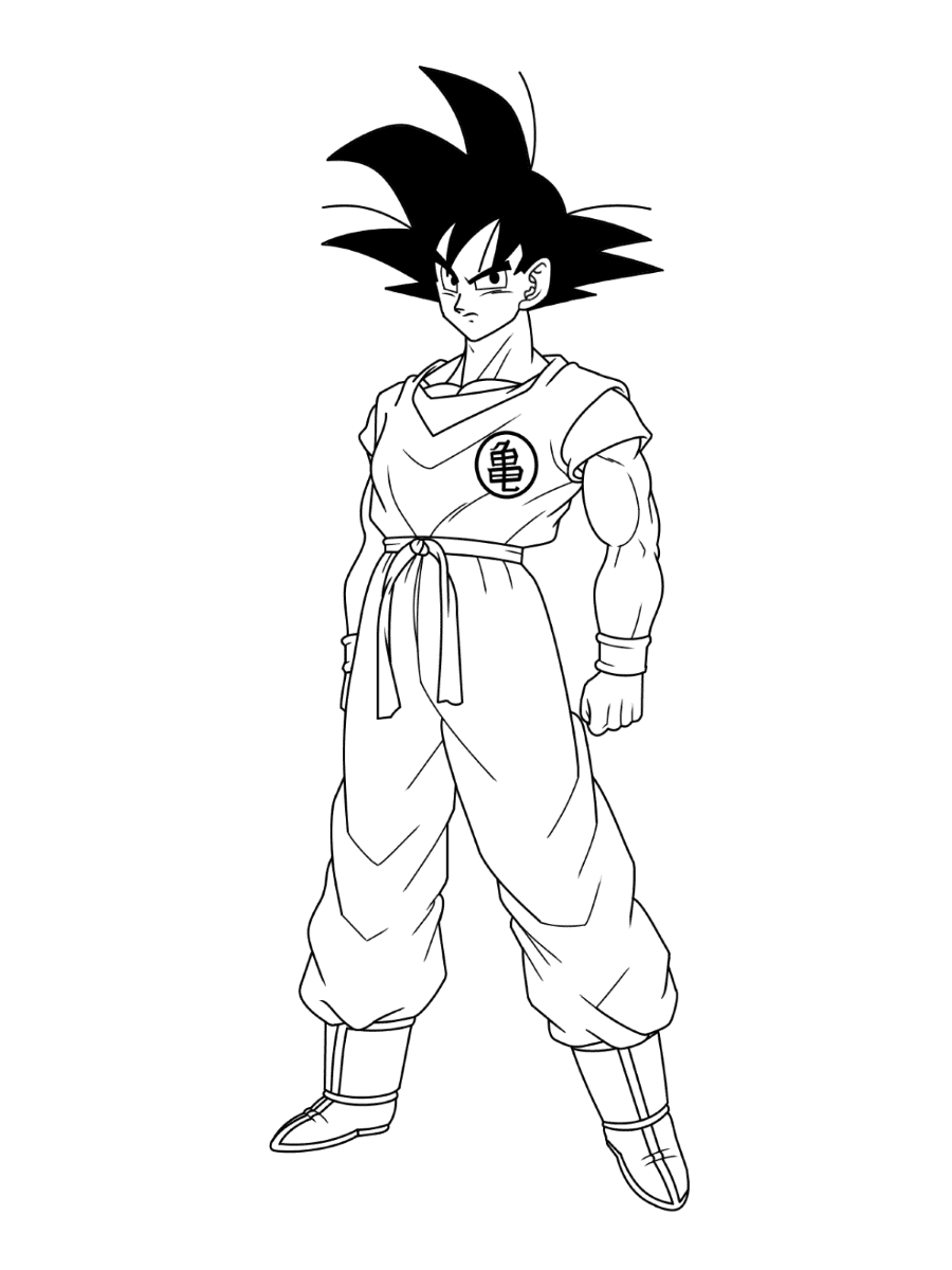 31 Energetic Dragon Ball Z Coloring Pages Printable 9