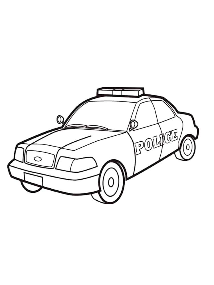 31 Exciting Police Car Coloring Pages Printable 30