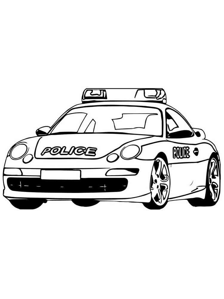 31 Exciting Police Car Coloring Pages Printable 31