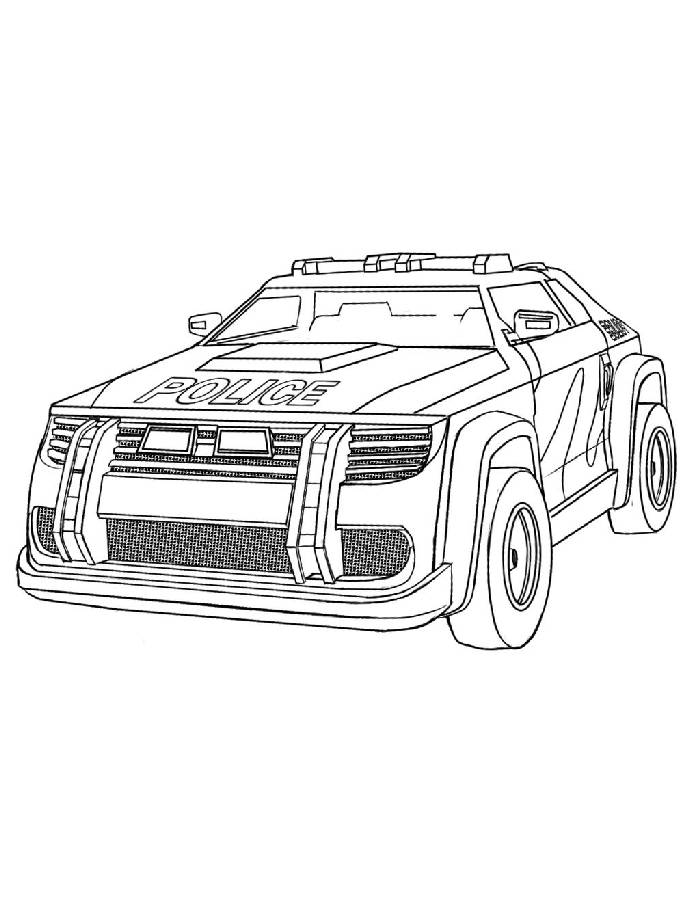 31 Exciting Police Car Coloring Pages Printable 32