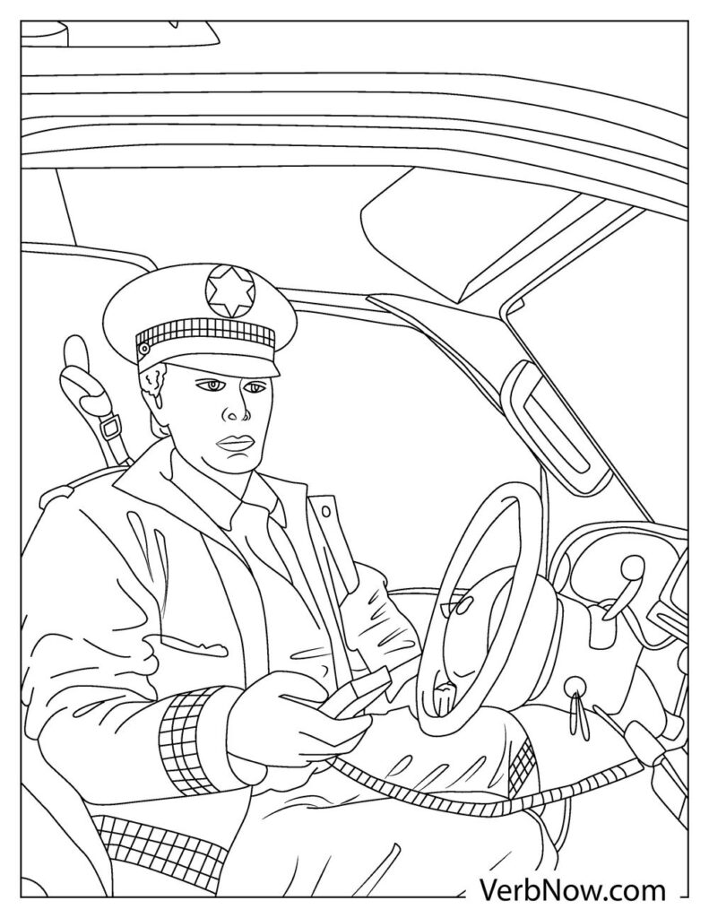 31 Exciting Police Car Coloring Pages Printable 34