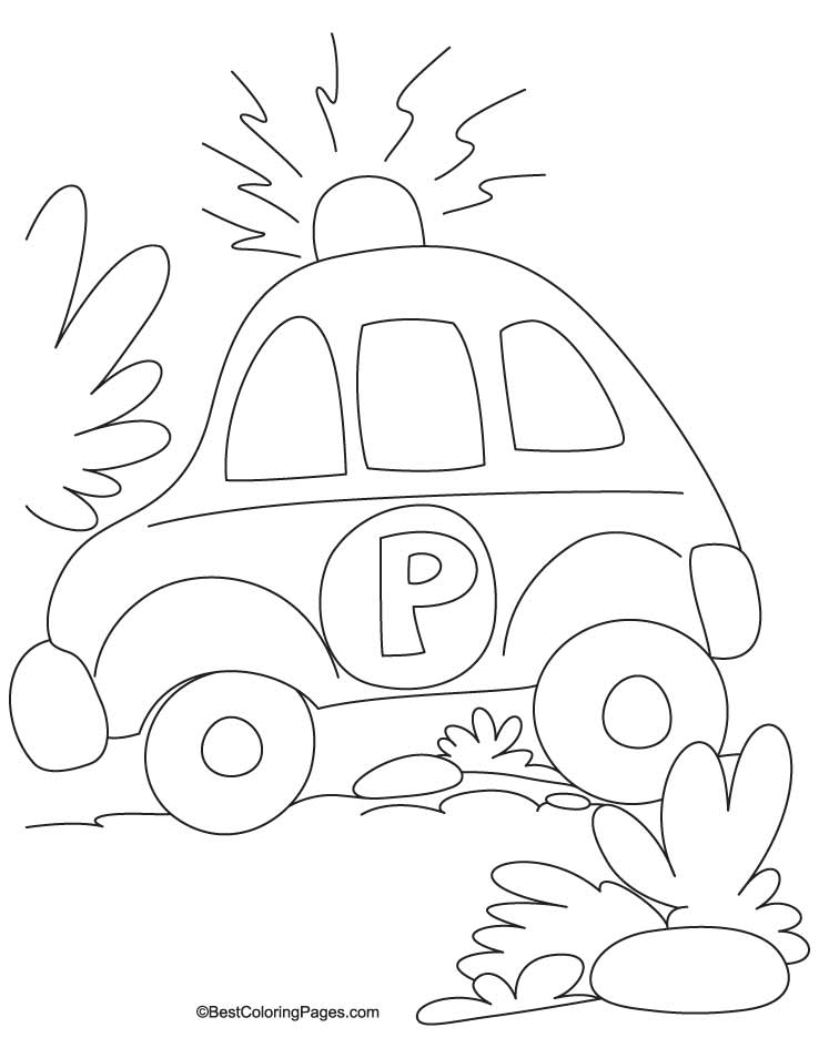 31 Exciting Police Car Coloring Pages Printable 8