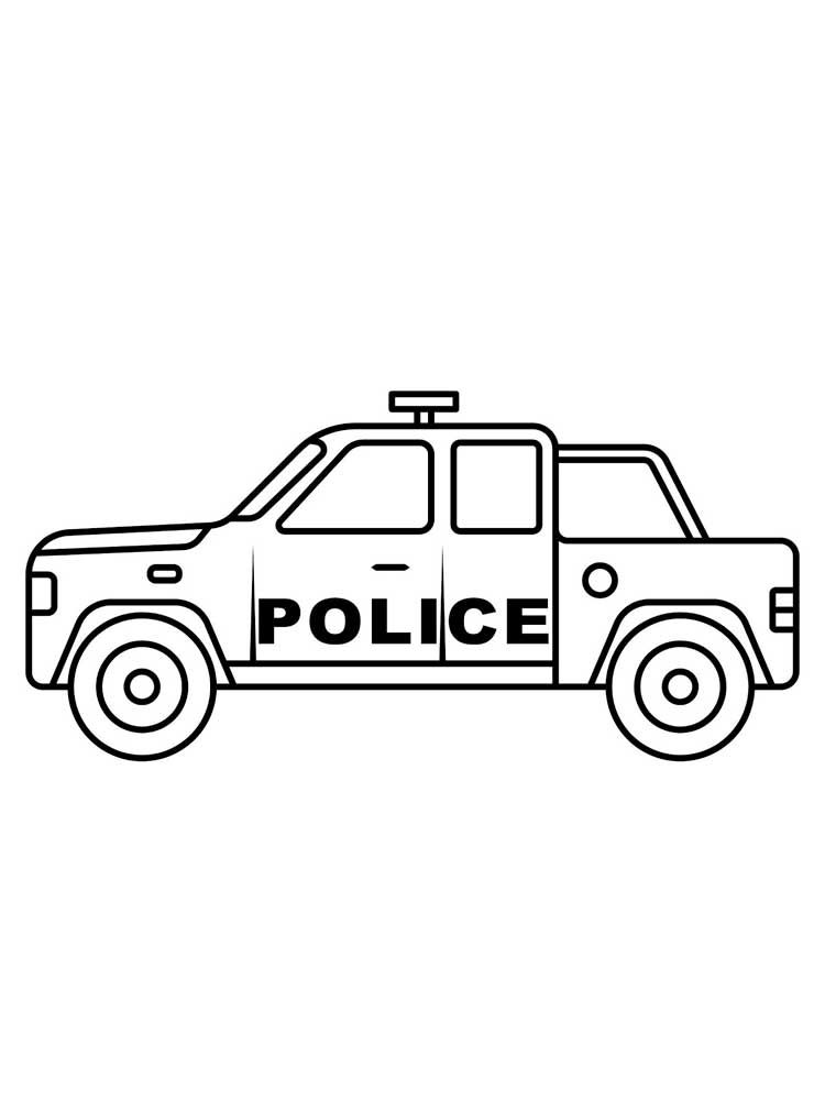 31 Exciting Police Car Coloring Pages Printable 9