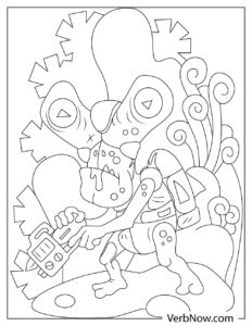 32 Extraterrestrial Alien Coloring Pages Printable 18