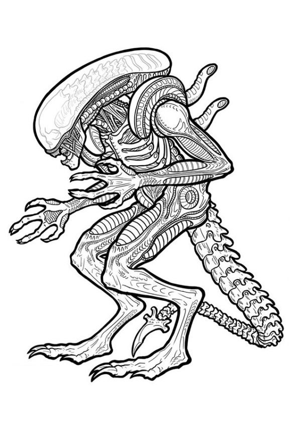 32 Extraterrestrial Alien Coloring Pages Printable 22