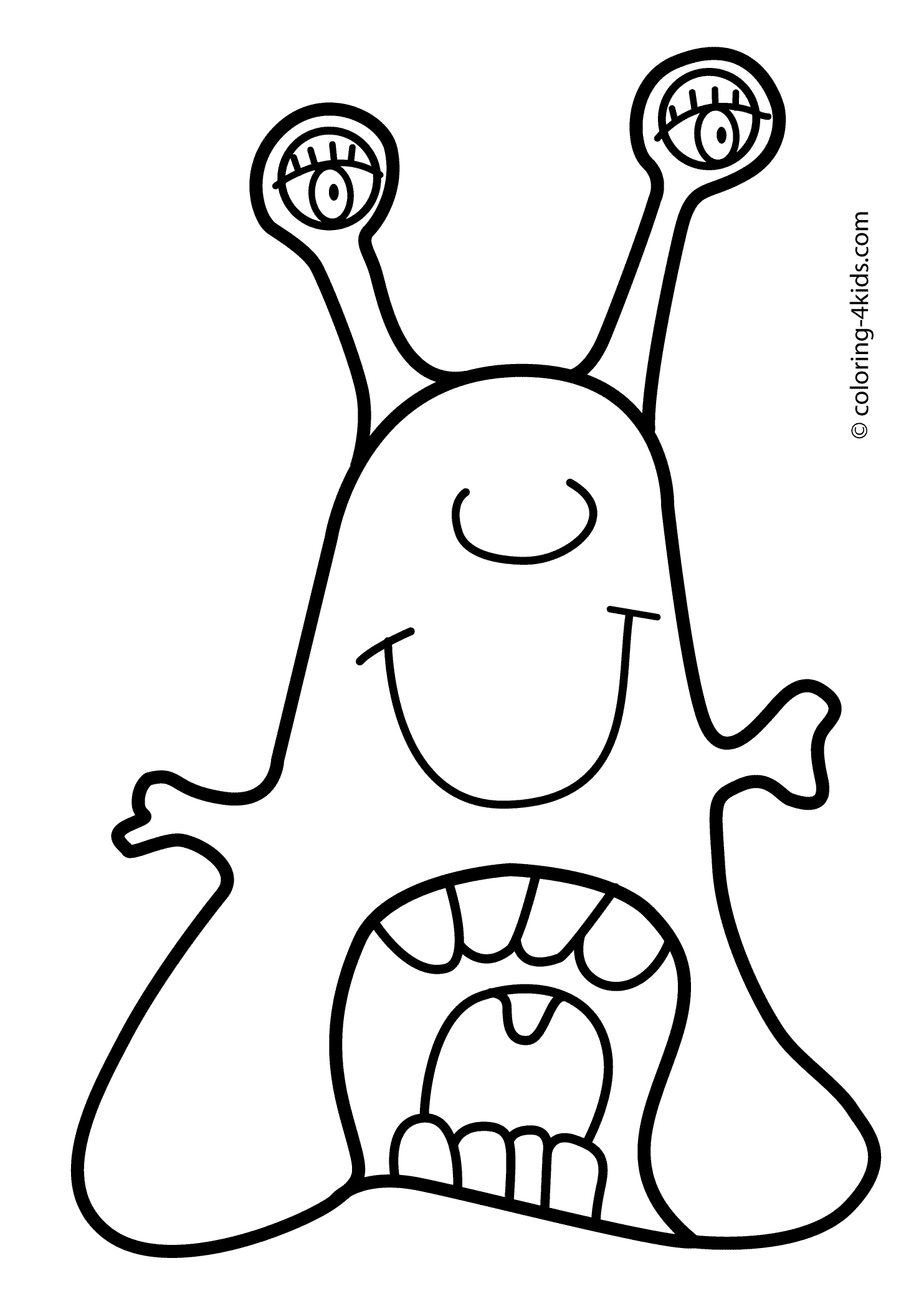 32 Extraterrestrial Alien Coloring Pages Printable 27