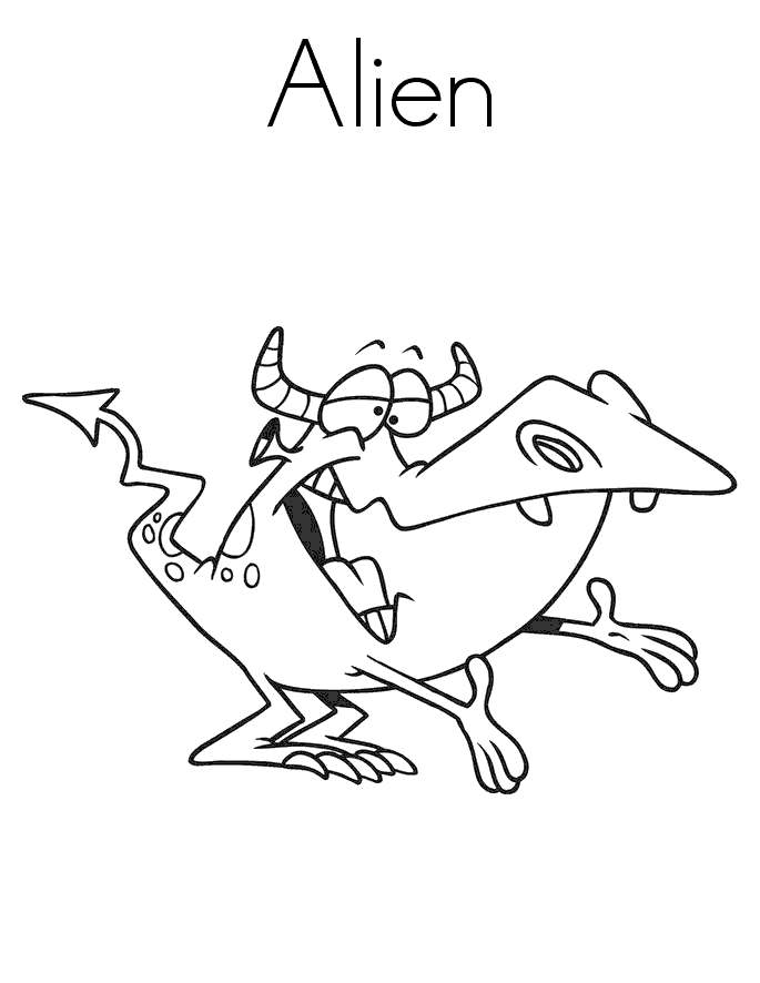 32 Extraterrestrial Alien Coloring Pages Printable 29