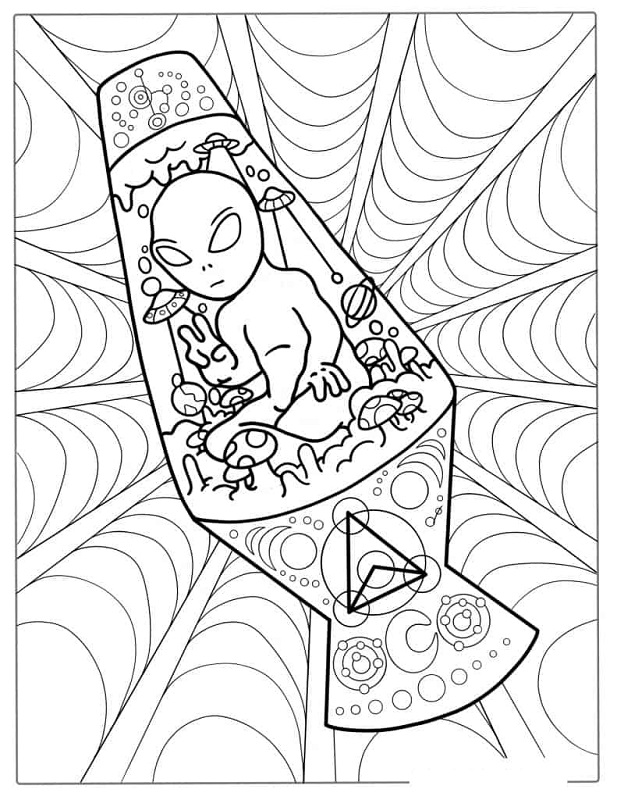 32 Extraterrestrial Alien Coloring Pages Printable 32