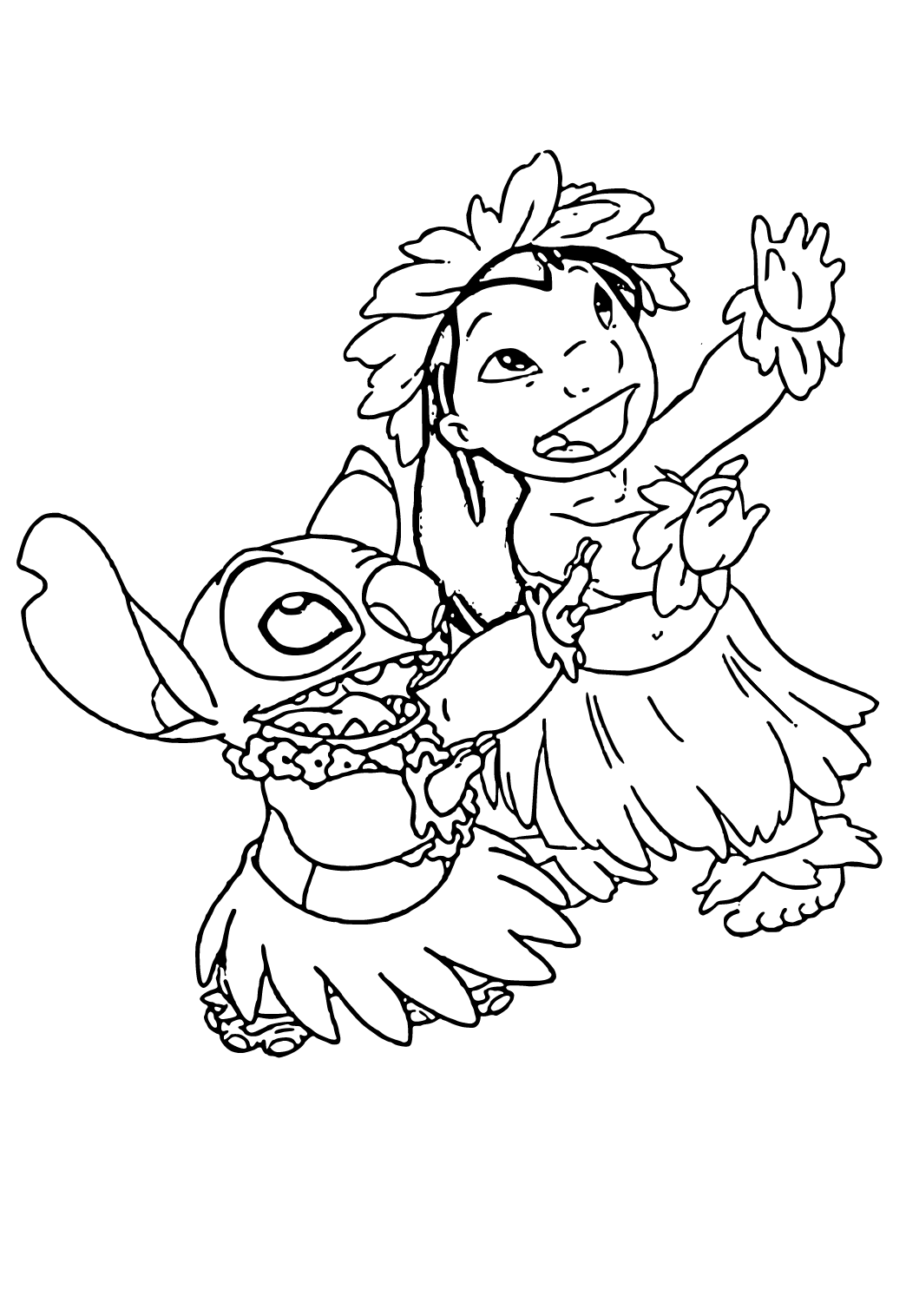 32 Joyful Lilo & Stitch Coloring Pages Printable 26