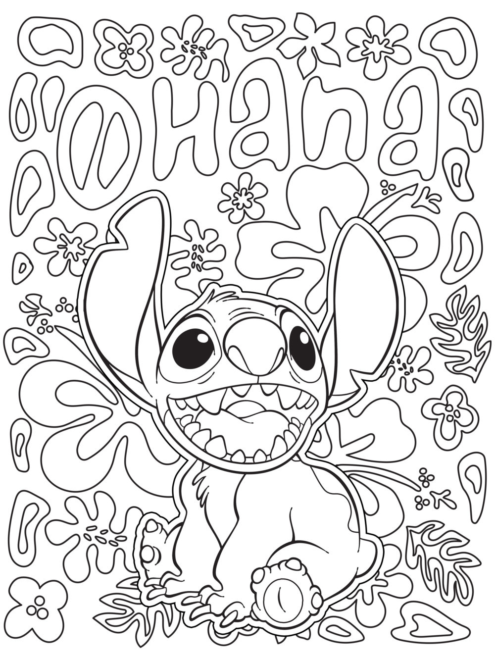 32 Joyful Lilo & Stitch Coloring Pages Printable 32