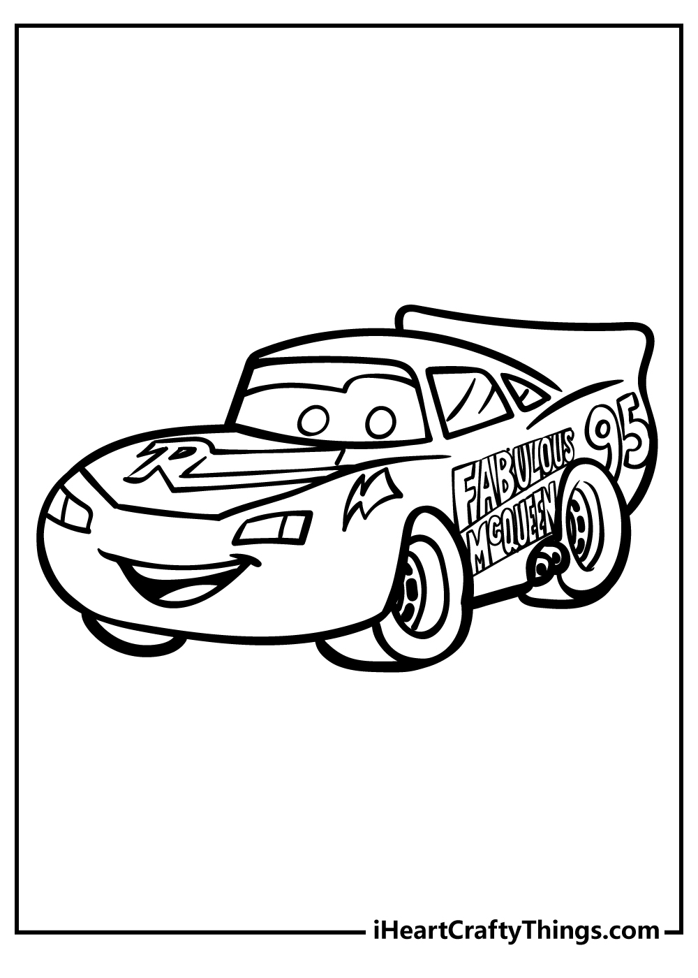 35 Fast Lightning McQueen Coloring Pages Printable 1