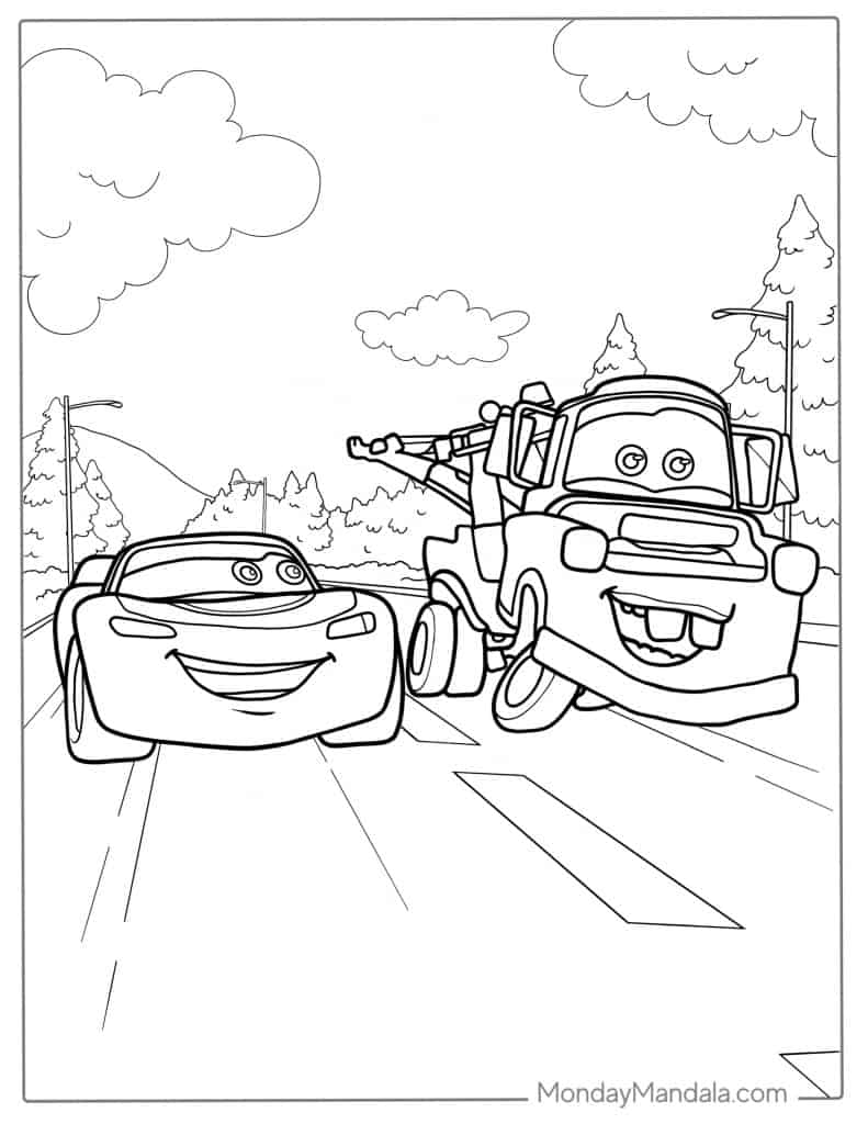 35 Fast Lightning McQueen Coloring Pages Printable 8