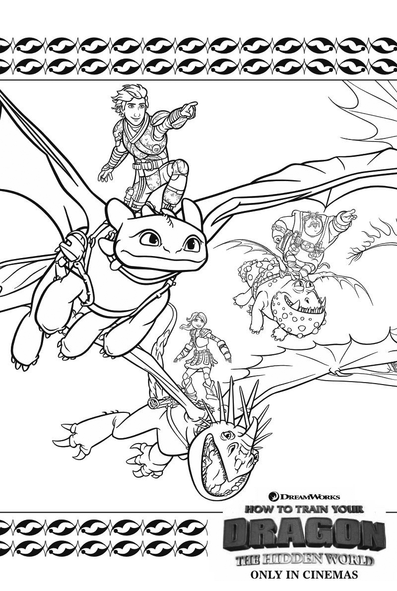 36 Epic How To Train Your Dragon Coloring Pages Printable 1