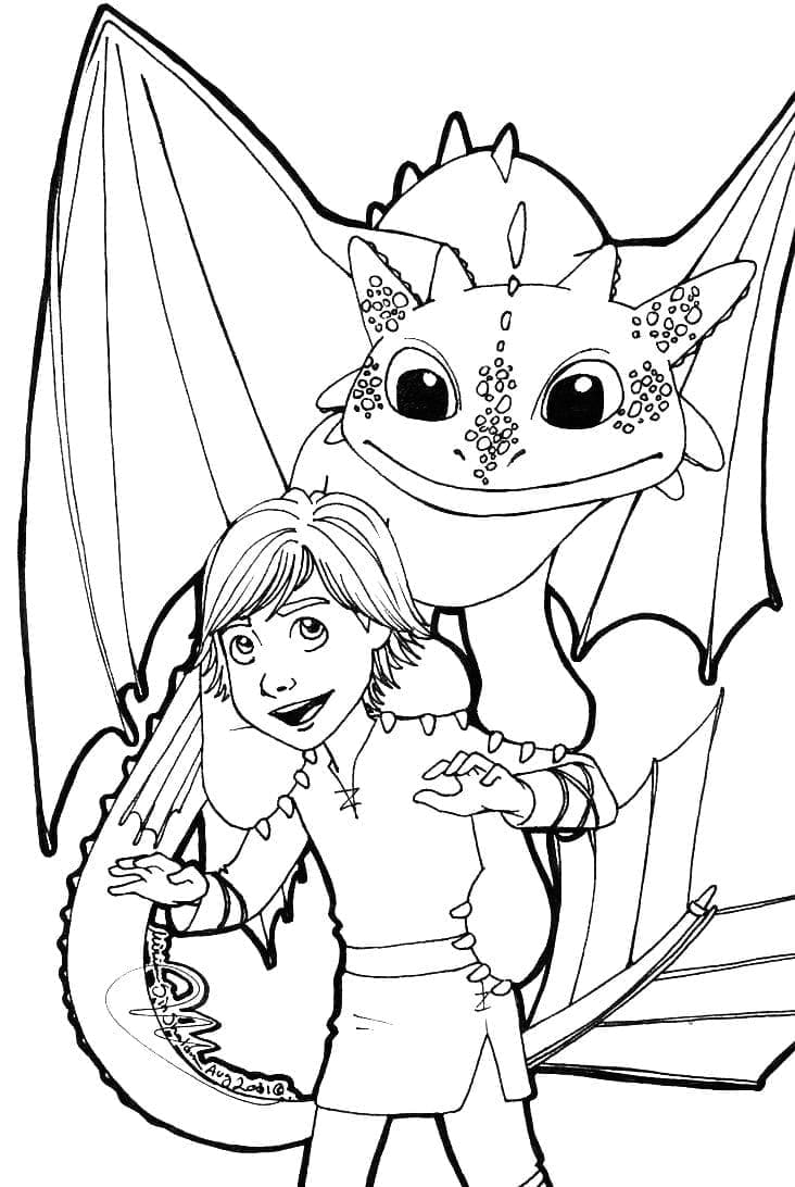 36 Epic How To Train Your Dragon Coloring Pages Printable 12