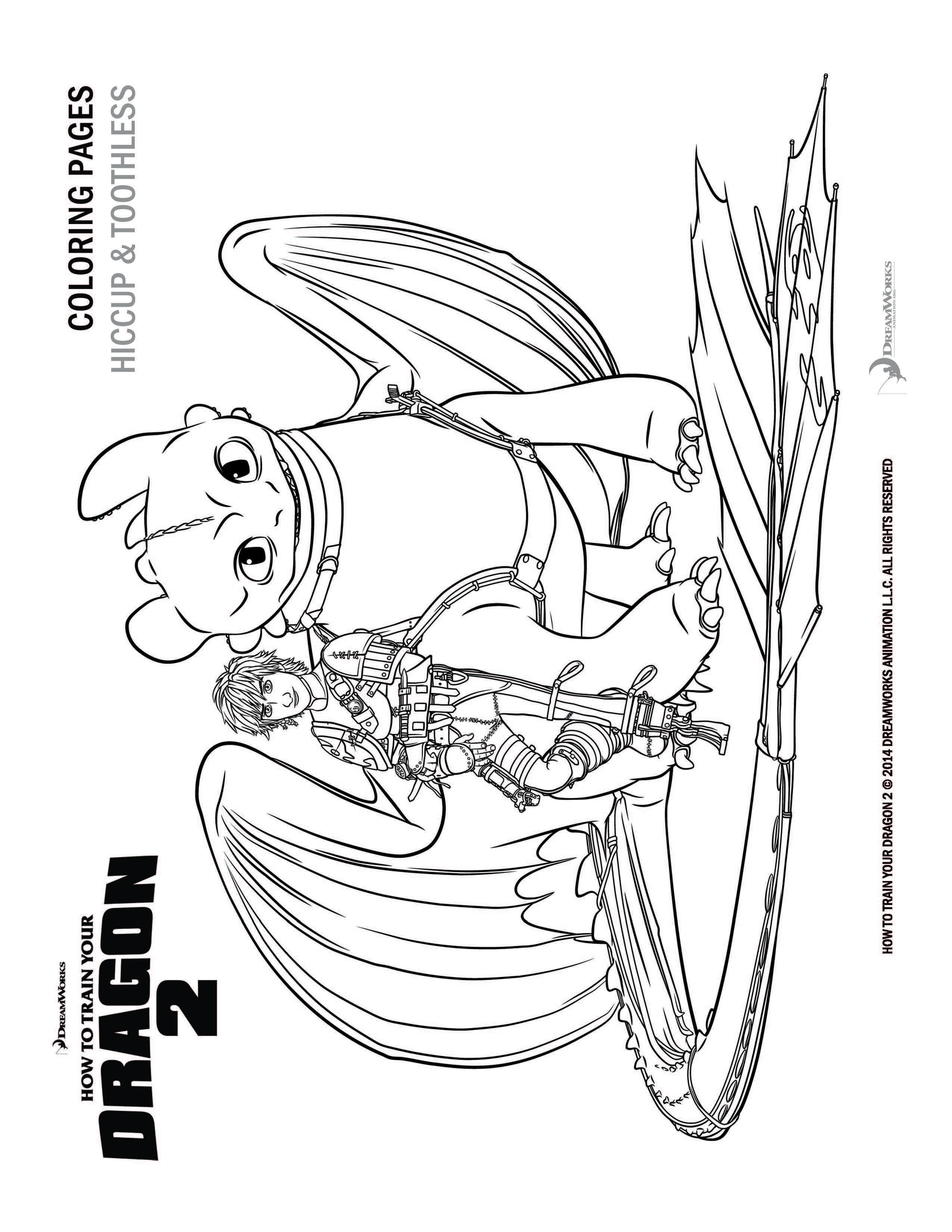 36 Epic How To Train Your Dragon Coloring Pages Printable 16