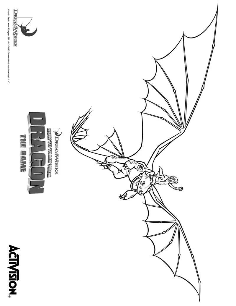 36 Epic How To Train Your Dragon Coloring Pages Printable 4