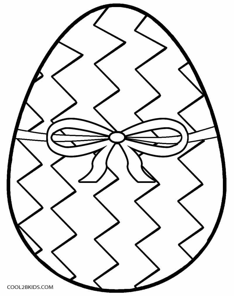 37 Colorful Easter Egg Coloring Pages Printable 17