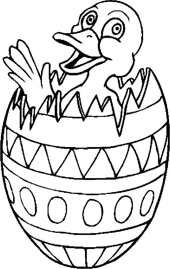 37 Colorful Easter Egg Coloring Pages Printable 18