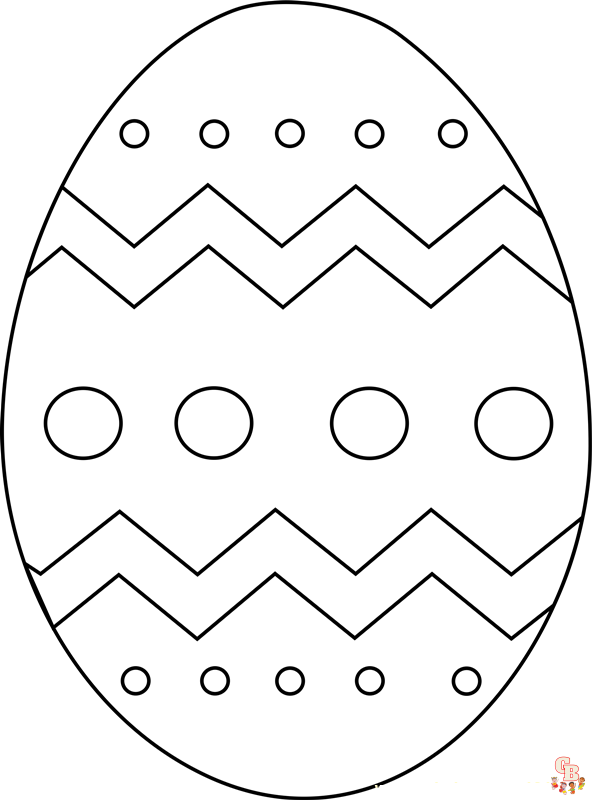 37 Colorful Easter Egg Coloring Pages Printable 20