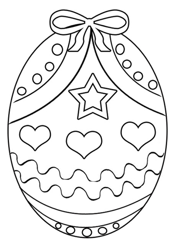 37 Colorful Easter Egg Coloring Pages Printable 3